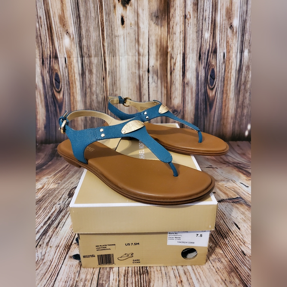 Michael Kors Plate Leather Sandal